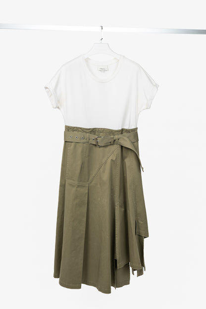 3.1 Phillip Lim R18 "Green" Utility Belted T-Shirt Dress
