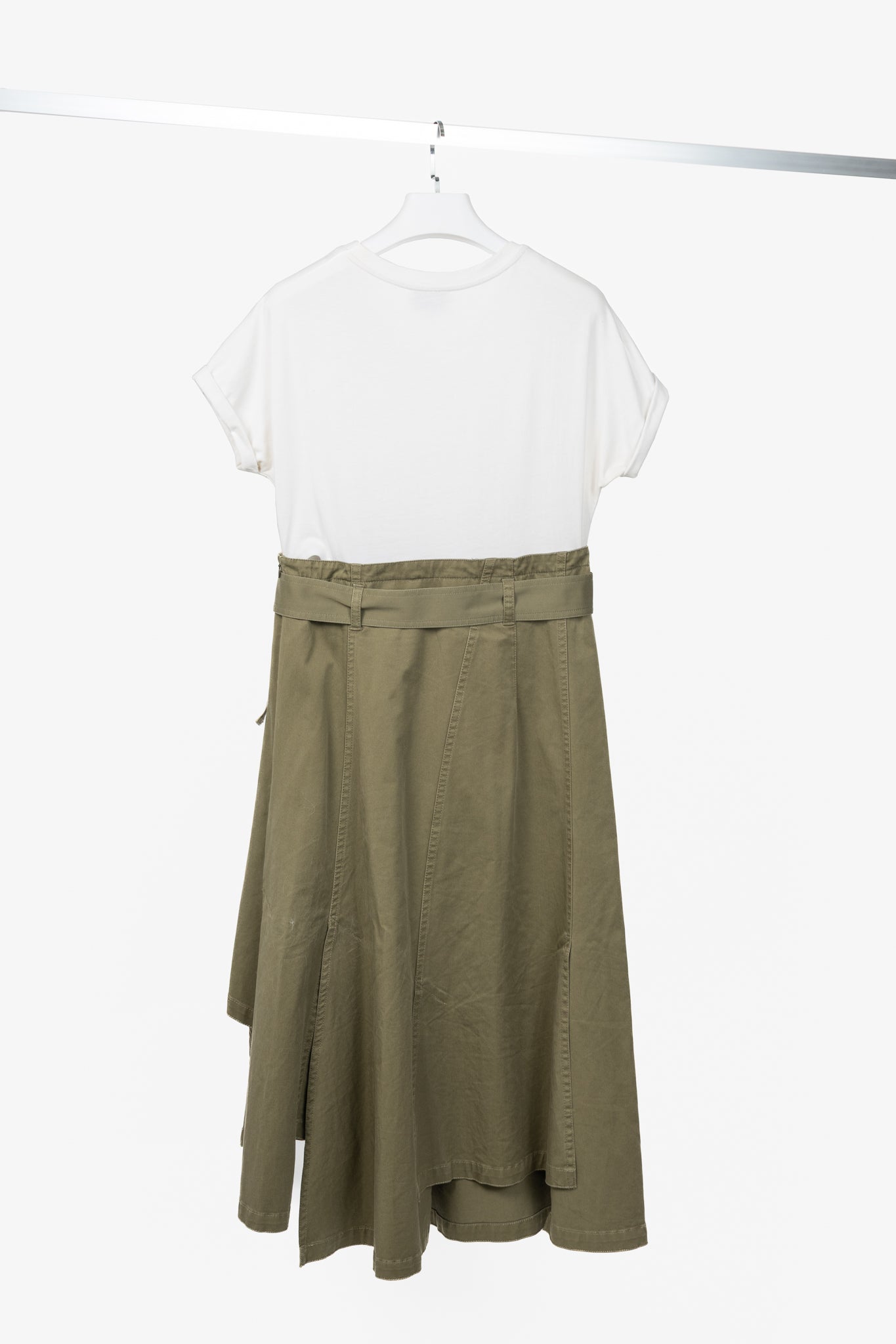 3.1 Phillip Lim R18 "Green" Utility Belted T-Shirt Dress