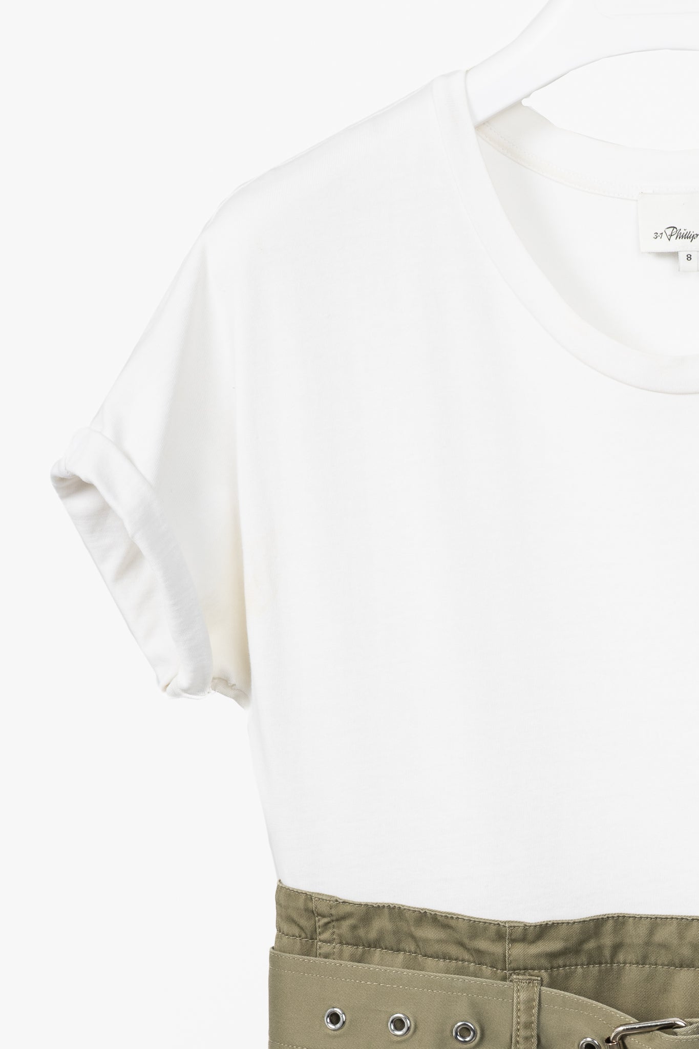 3.1 Phillip Lim R18 "Green" Utility Belted T-Shirt Dress