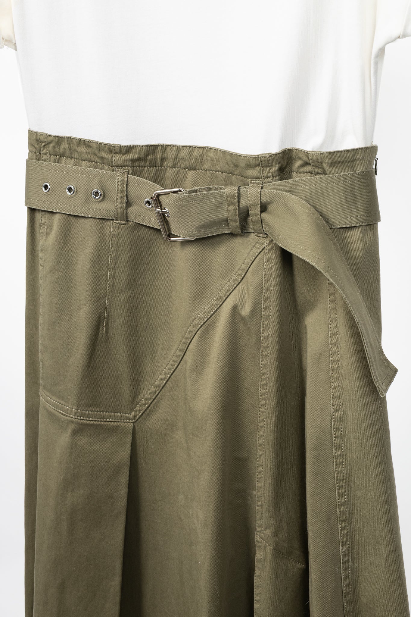 3.1 Phillip Lim R18 "Green" Utility Belted T-Shirt Dress