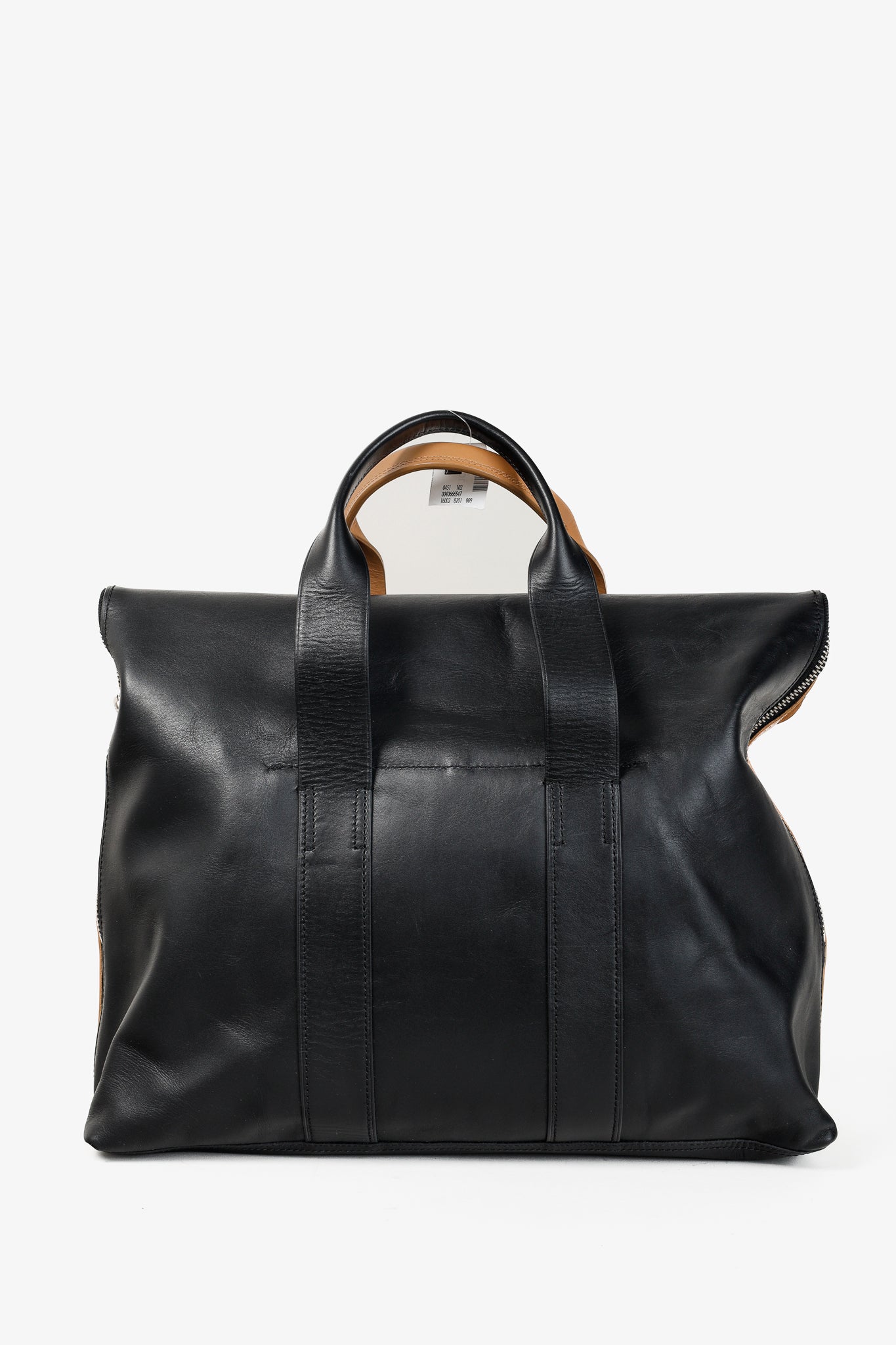 3.1 Phillip Lim 31 Hour Nude Black Leather Foldover Tote Bag Blogger Armoire