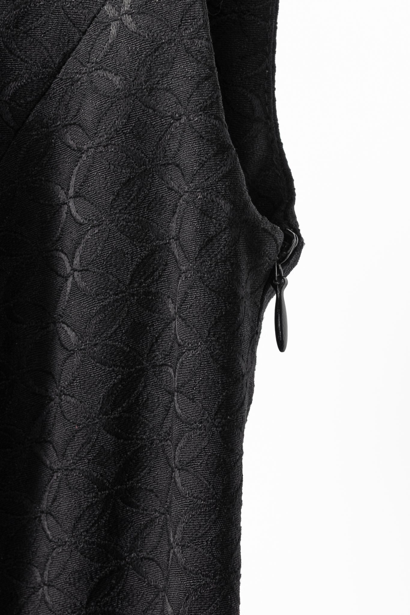 Piazza Sempione Black Geometric-Jacquard Cowl-Neck Dress
