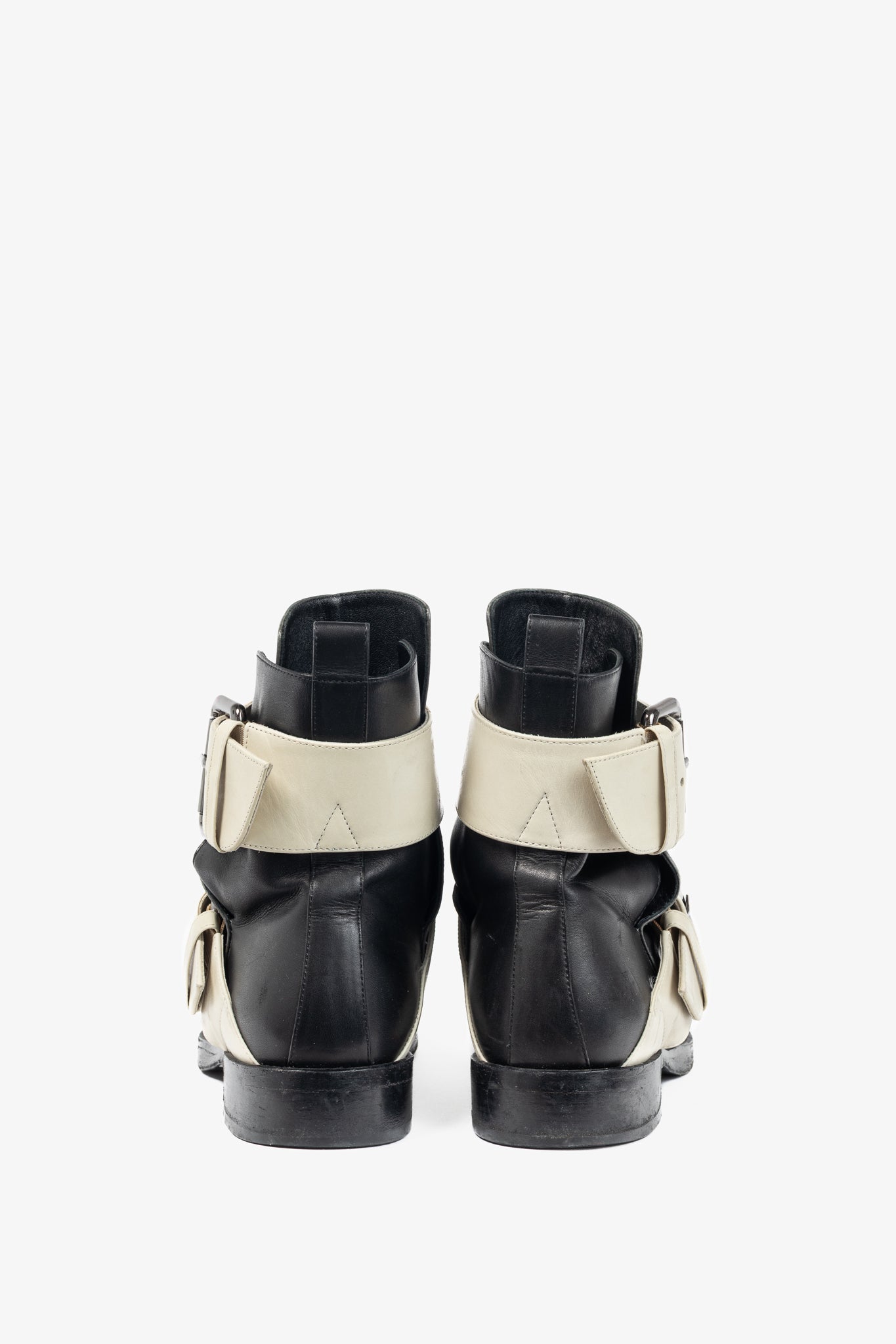 Pierre Hardy PF/14 Classic Green Colourblock Leather Buckled-Strap Booties