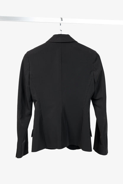 Prada Black Twill 3-Button Blazer
