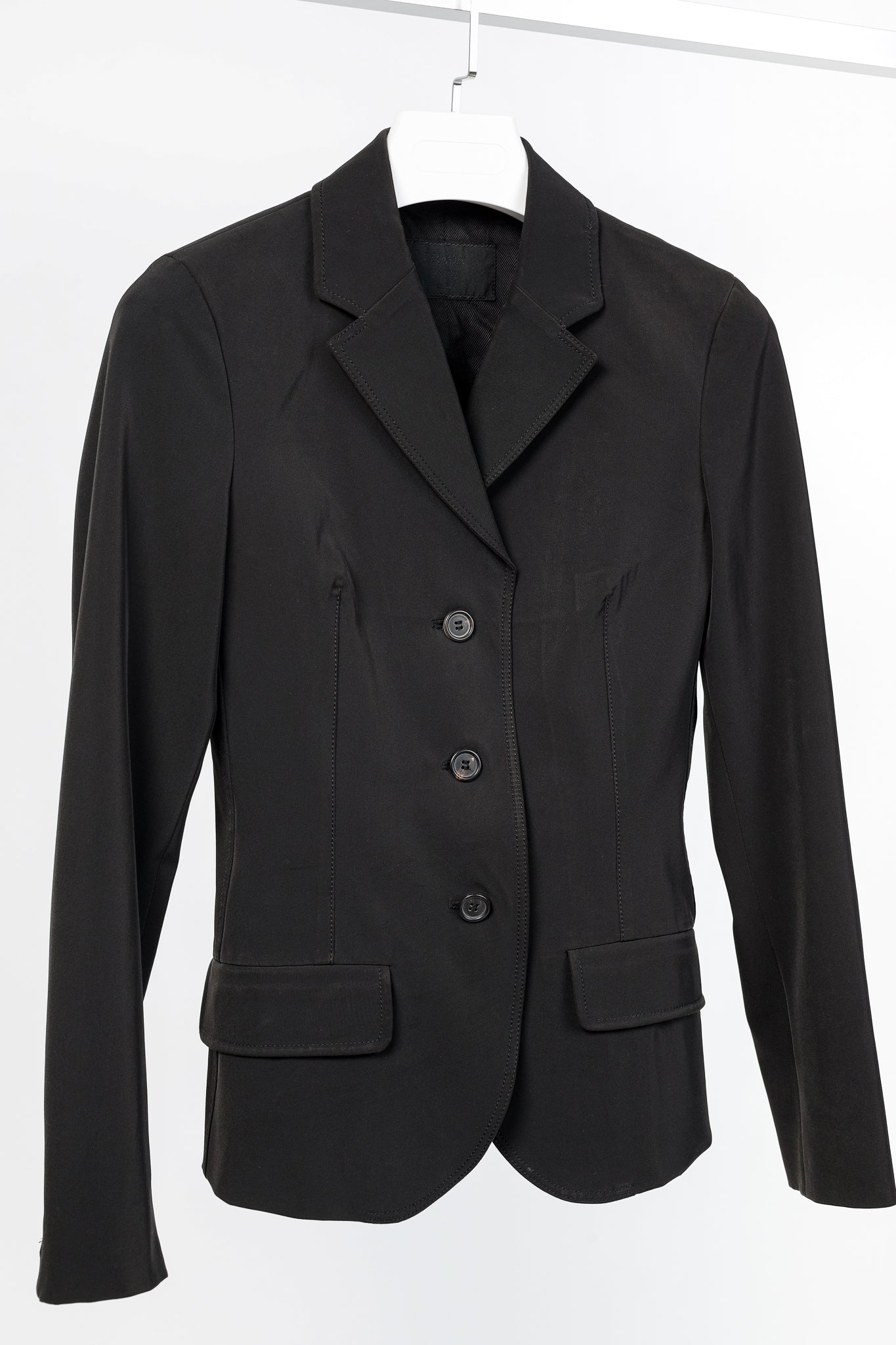 Prada Black Twill 3-Button Blazer