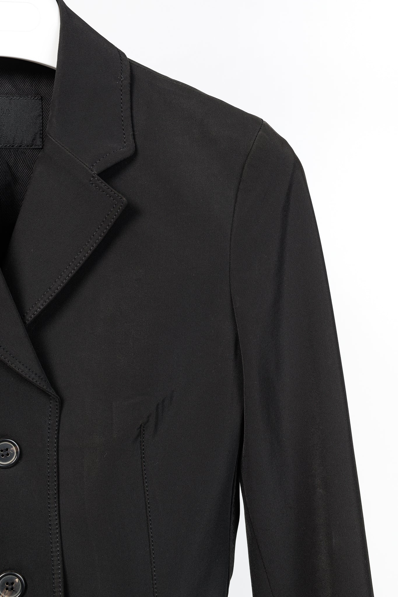 Prada Black Twill 3-Button Blazer