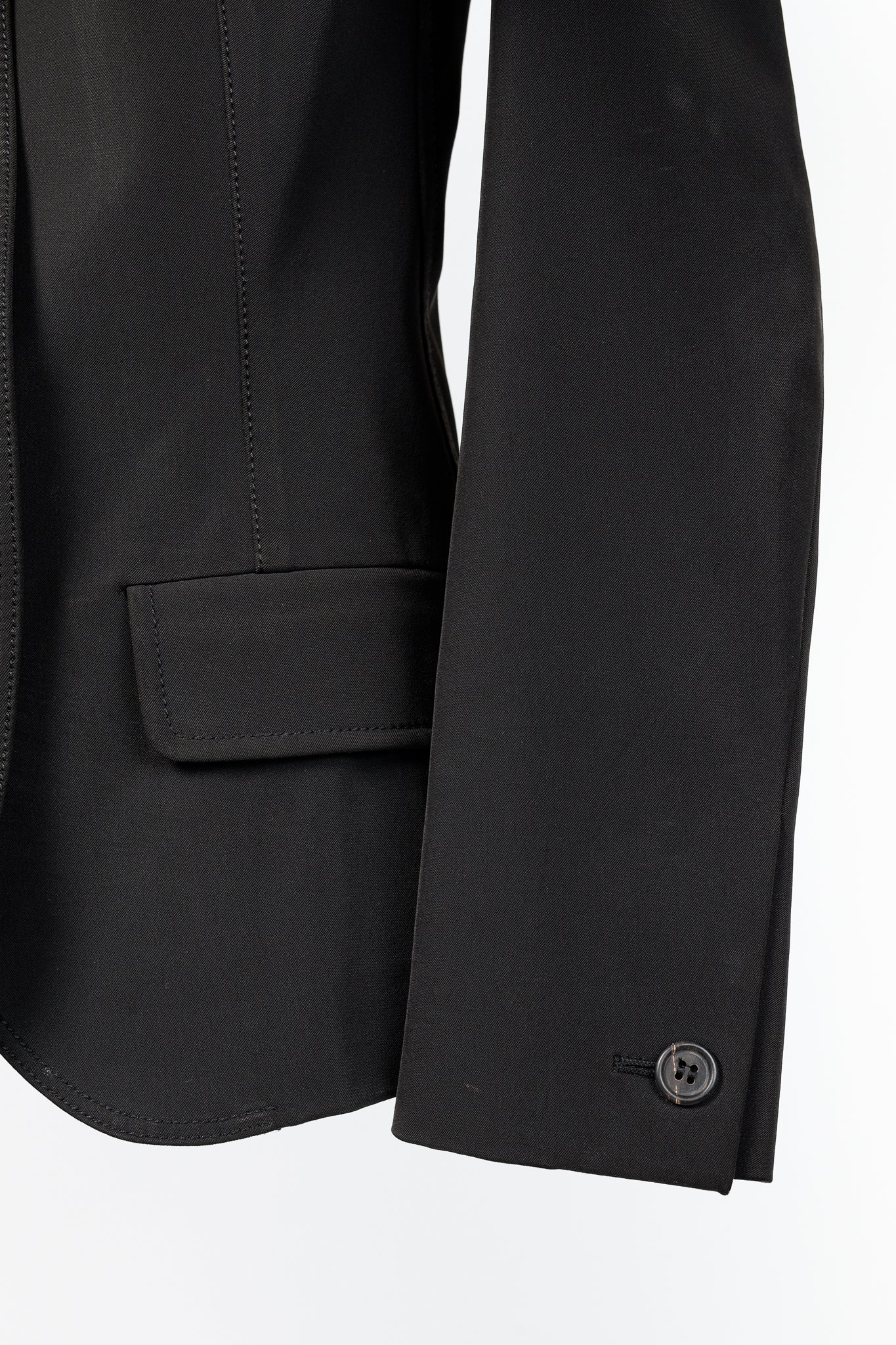 Prada Black Twill 3-Button Blazer