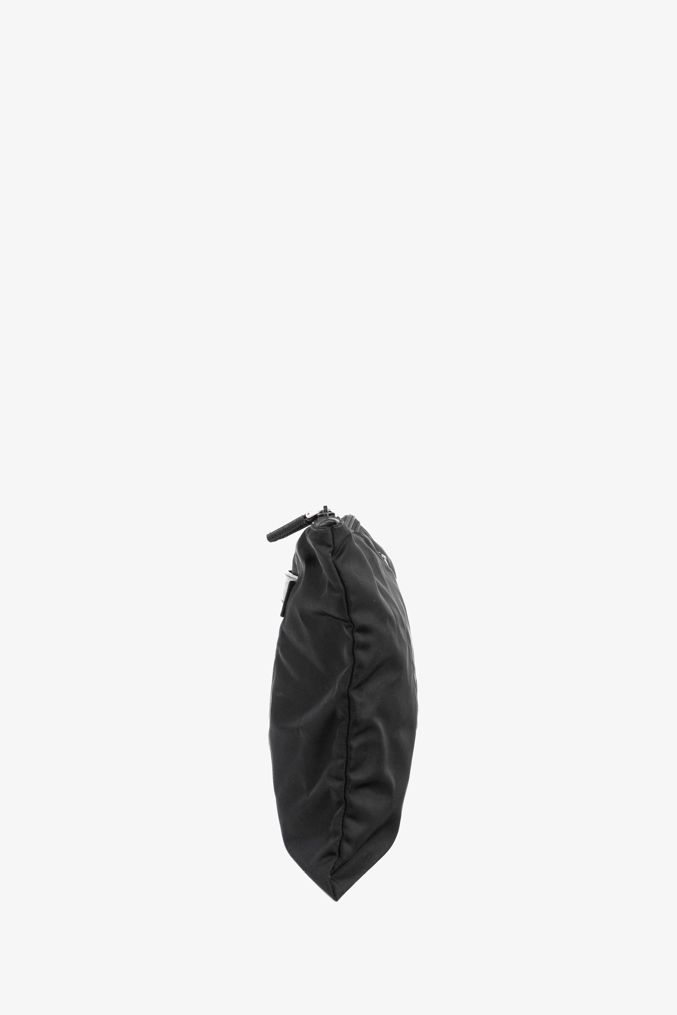 Prada Nero Tessuto Nylon Logo Clutch