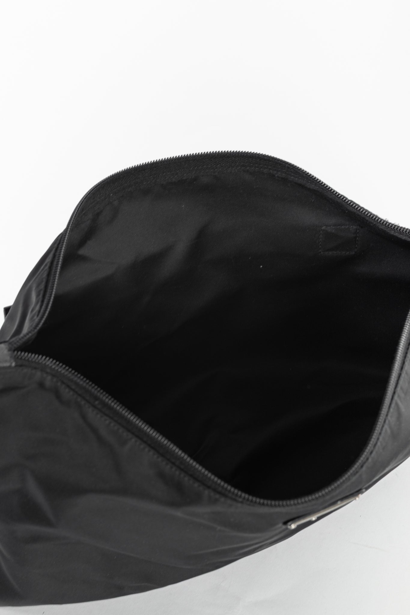 Prada Nero Tessuto Nylon Logo Clutch