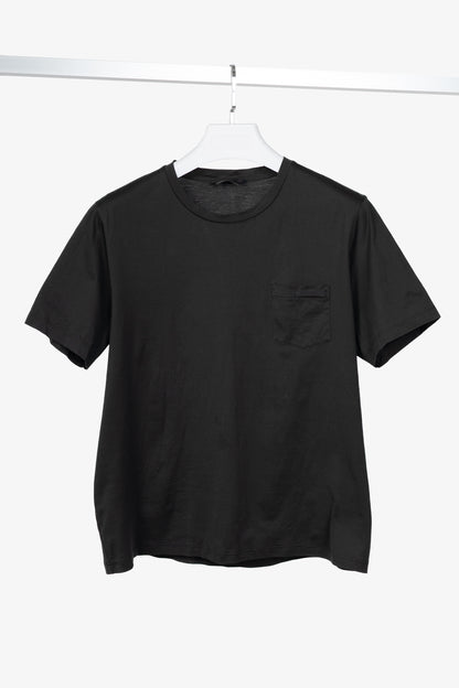 Prada Black Cotton-Jersey Pocket T-Shirt