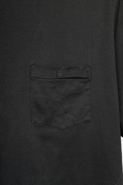 Prada Black Cotton-Jersey Pocket T-Shirt