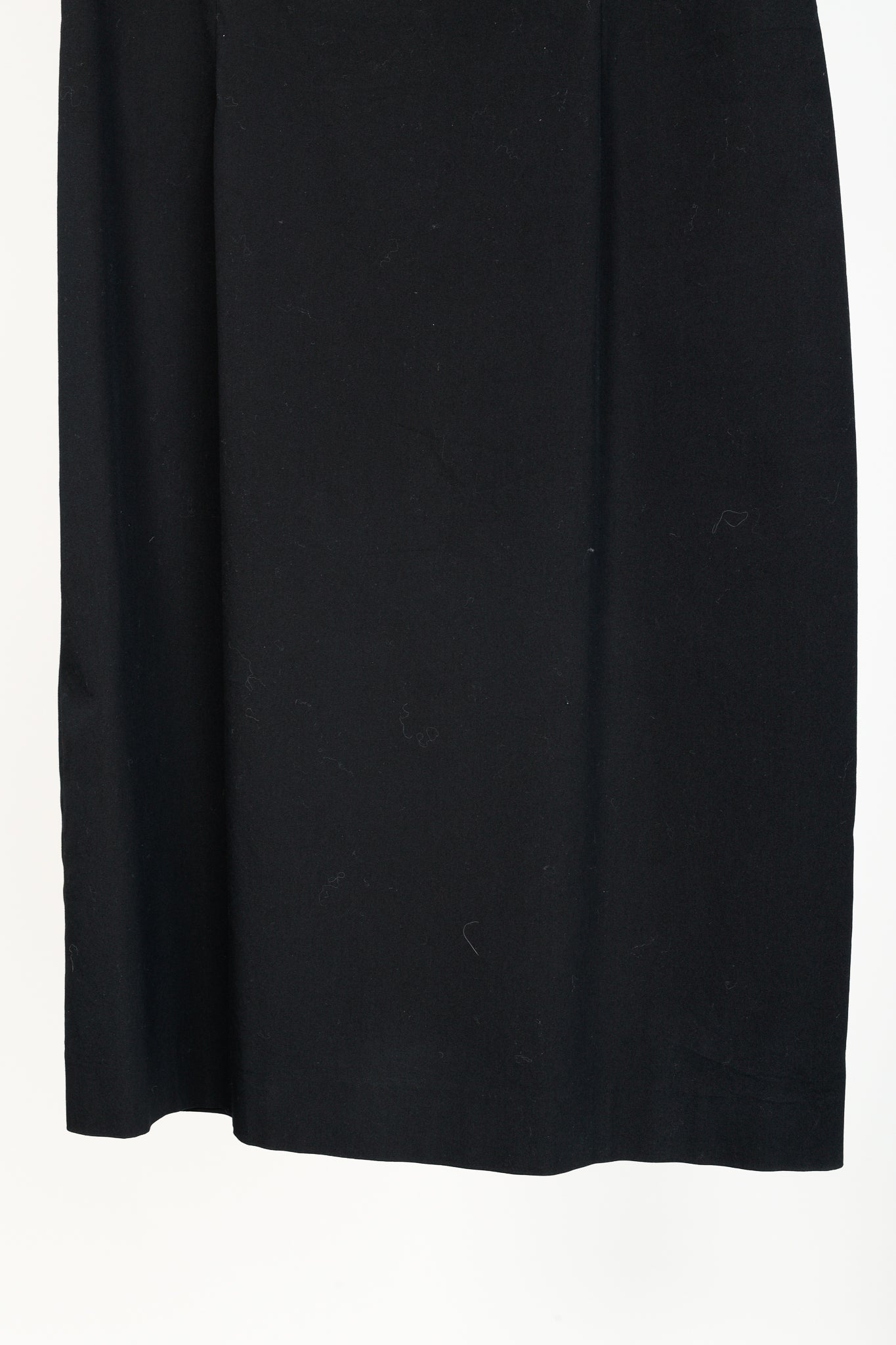 Prada 2010 Black Cotton Poplin Sleeveless Fitted Empire Dress