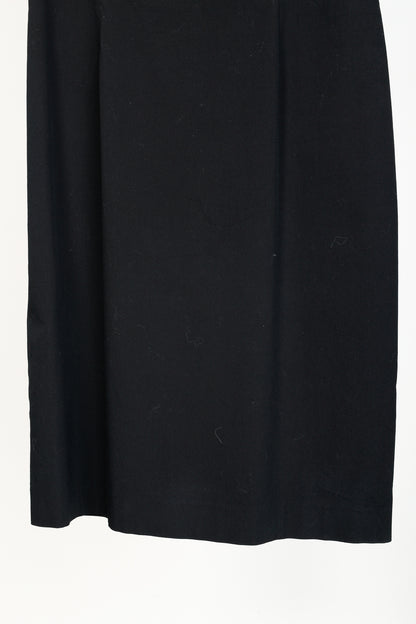 Prada 2010 Black Cotton Poplin Sleeveless Fitted Empire Dress