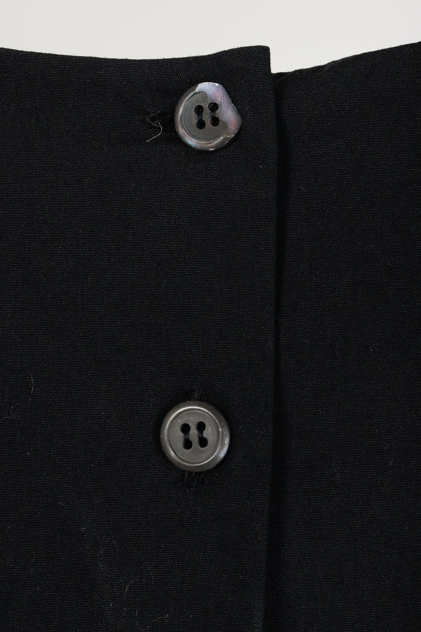 Prada 2010 Black Cotton Poplin Sleeveless Fitted Empire Dress