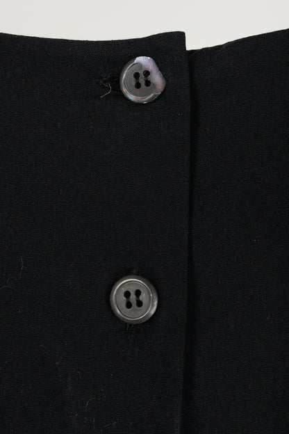 Prada 2010 Black Cotton Poplin Sleeveless Fitted Empire Dress