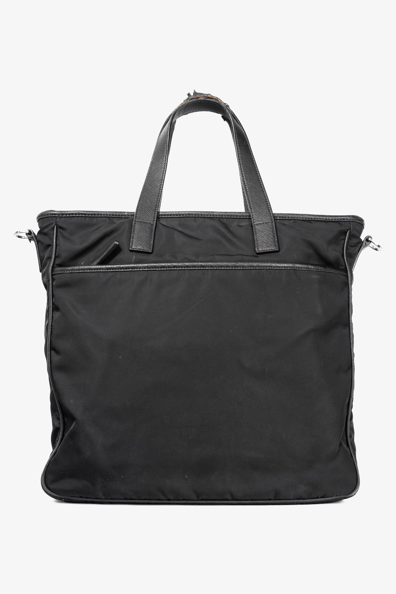 Prada Nero Tessuto & Saffiano-Leather 2-Way Tote