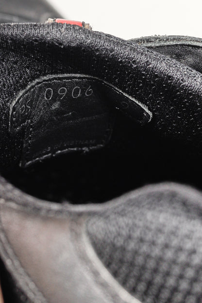 Prada Red Label Black Leather & Mesh Y2K Trainers