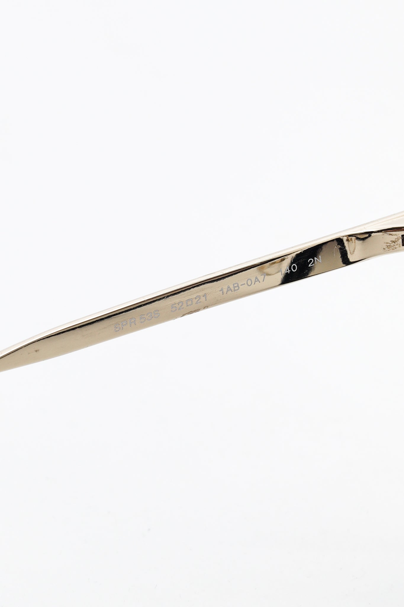 Prada SPR53S Black & Gold-Tone Cat-Eye Sunglasses
