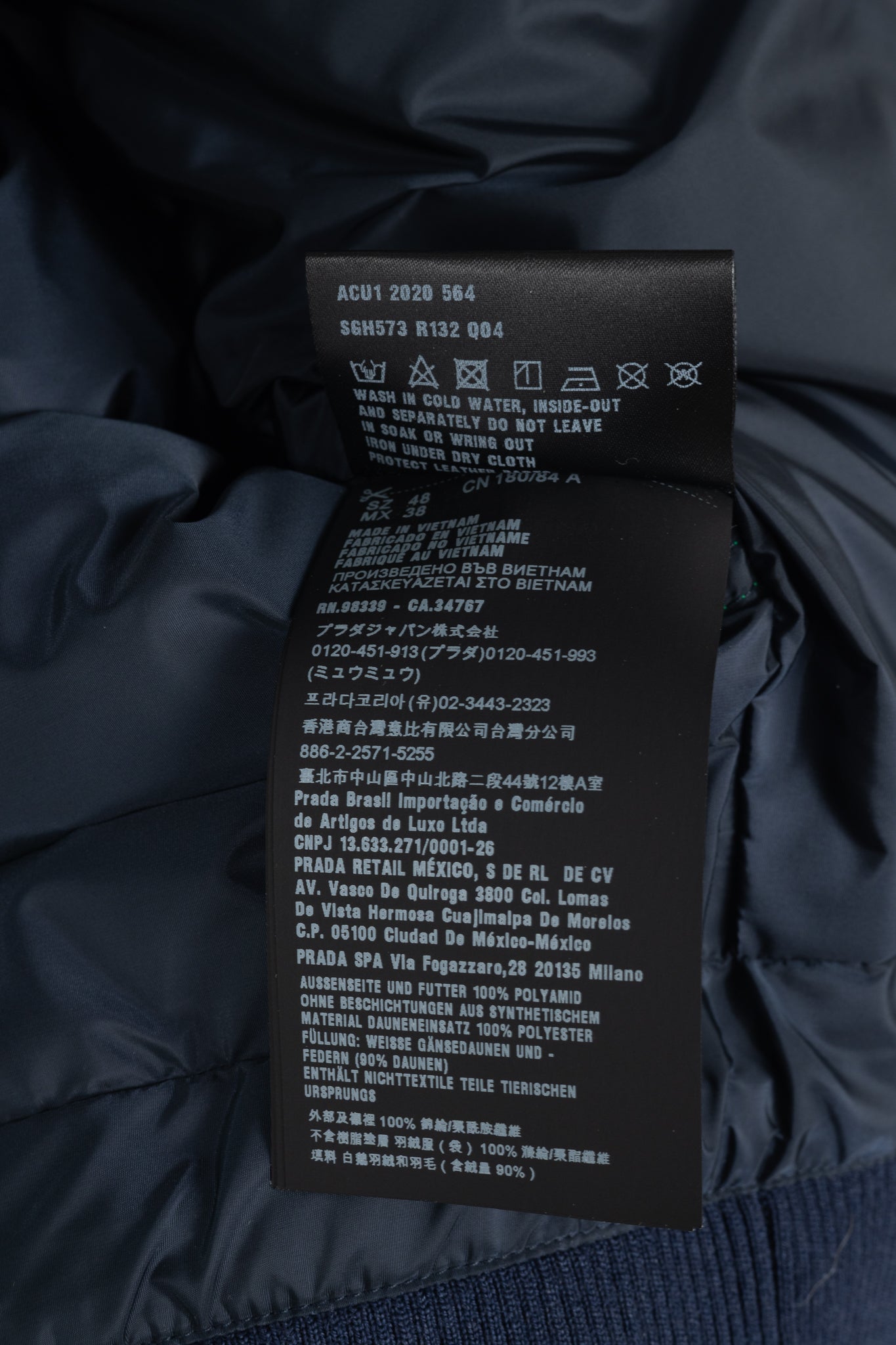 Prada Green Nylon Hooded Puffer Jacket
