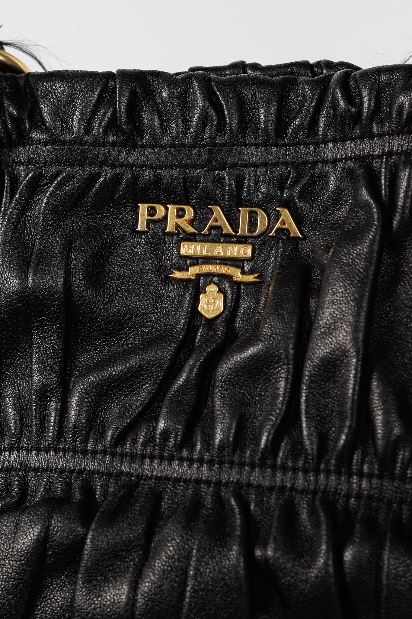 Prada Nero Nappa Gaufre Leather Tote