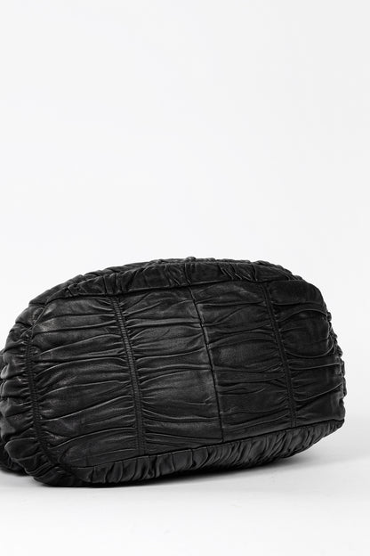 Prada Nero Nappa Gaufre Leather Tote