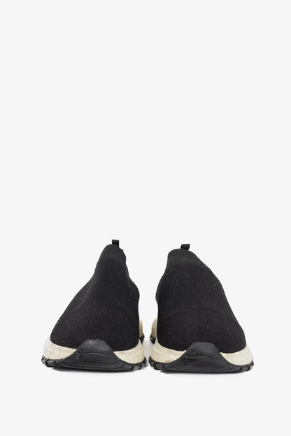 Prada Black Knit Slip-On Sock Sneakers