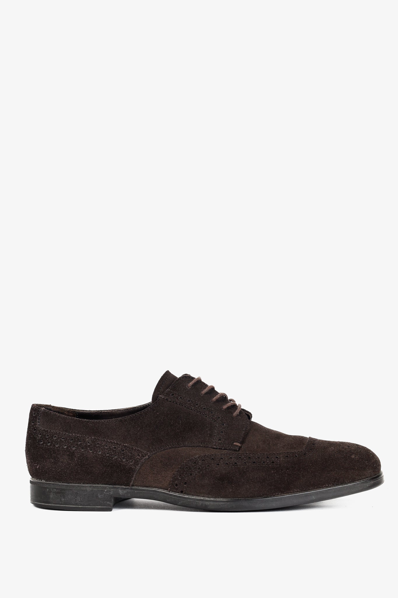 Prada Moro Suede Wingtip Derbies