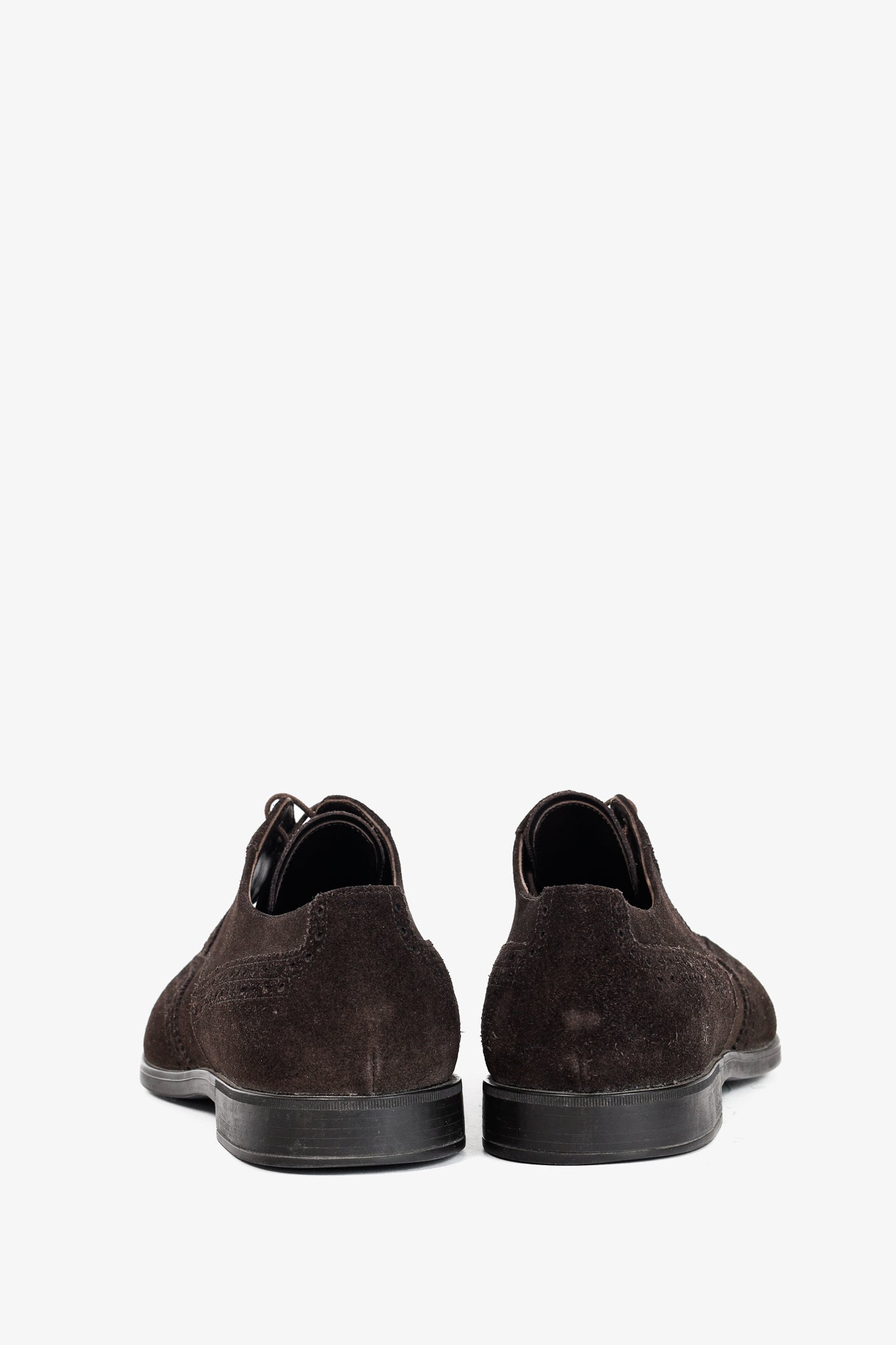 Prada Moro Suede Wingtip Derbies