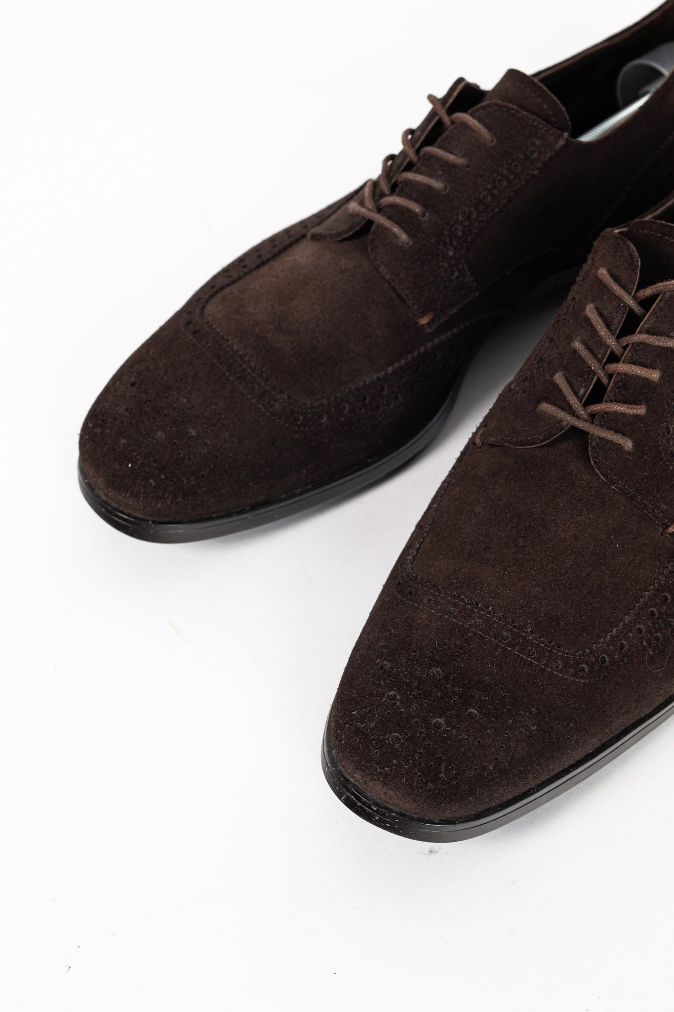 Prada Moro Suede Wingtip Derbies