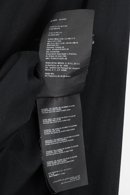 Prada Black Cotton-Poplin Buttoned Shirt