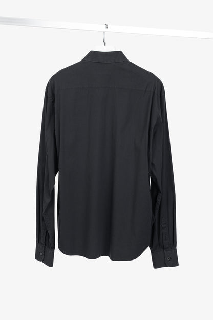 Prada Black Cotton-Poplin Buttoned Shirt