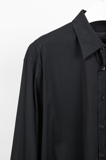 Prada Black Cotton-Poplin Buttoned Shirt