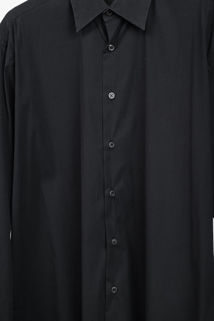 Prada Black Cotton-Poplin Buttoned Shirt