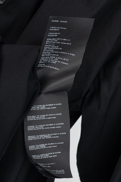 Prada Black Cotton-Poplin Buttoned Shirt