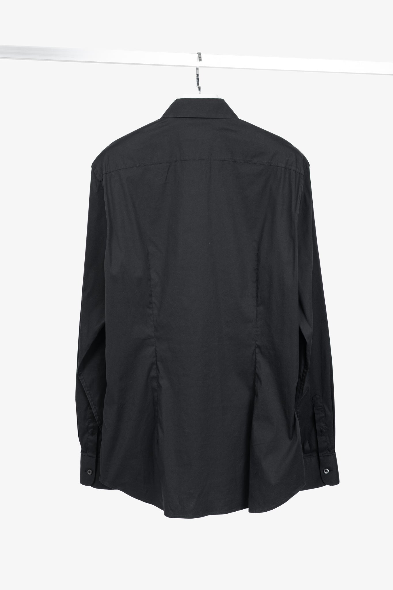 Prada Black Cotton-Poplin Buttoned Shirt