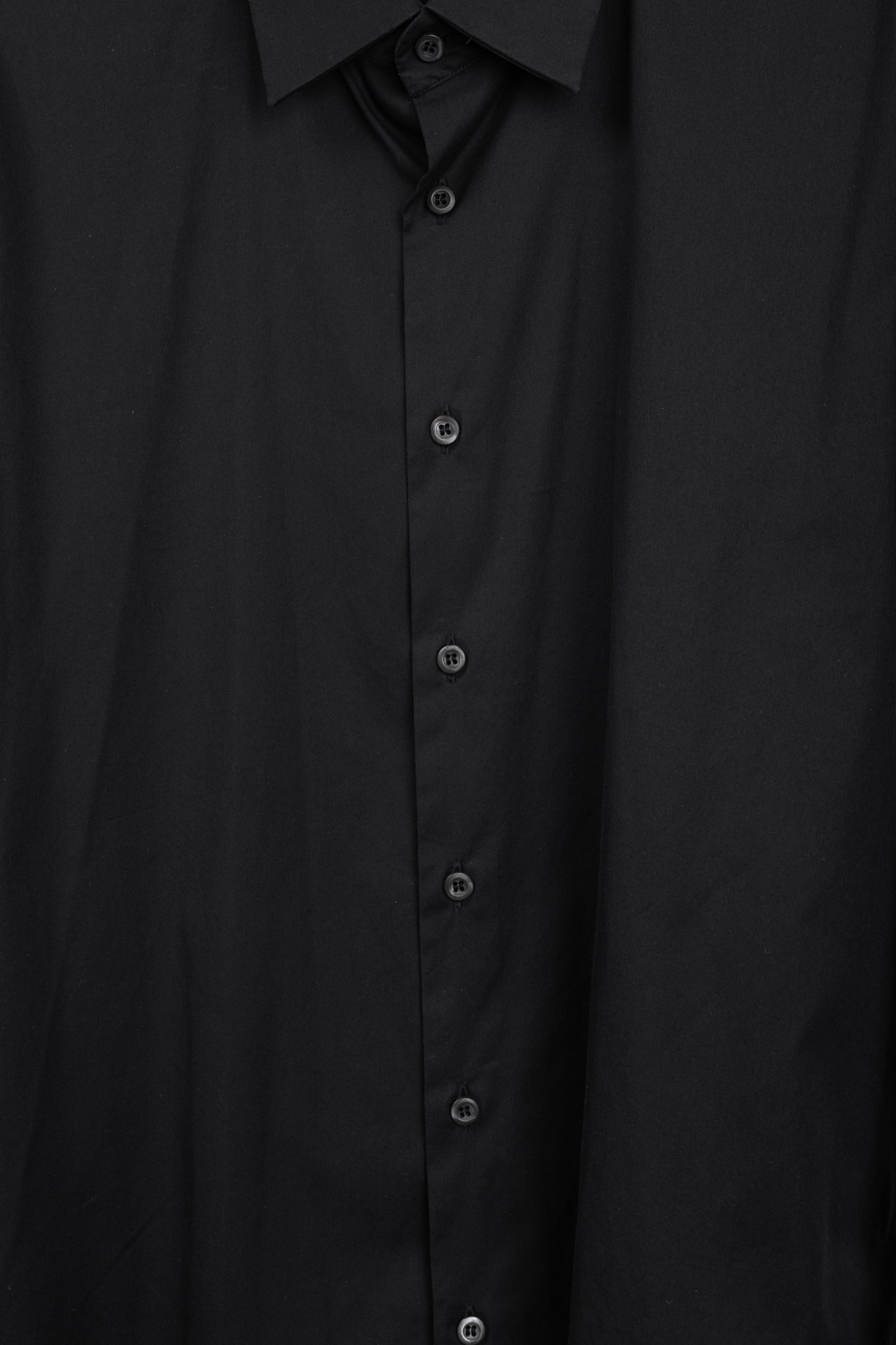Prada Black Cotton-Poplin Buttoned Shirt