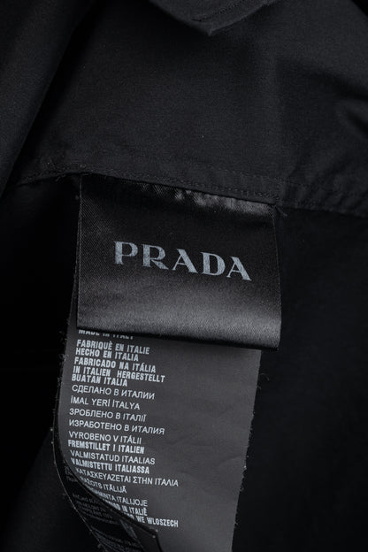 Prada Black Cotton-Poplin Buttoned Shirt