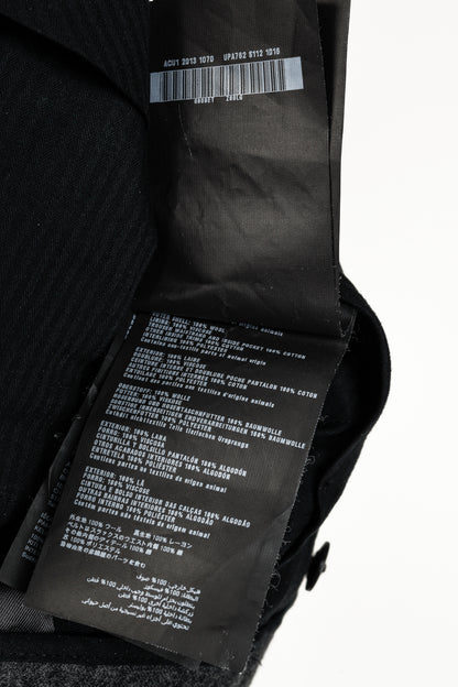 Prada Grey Wool-Suiting Cuffed Trousers