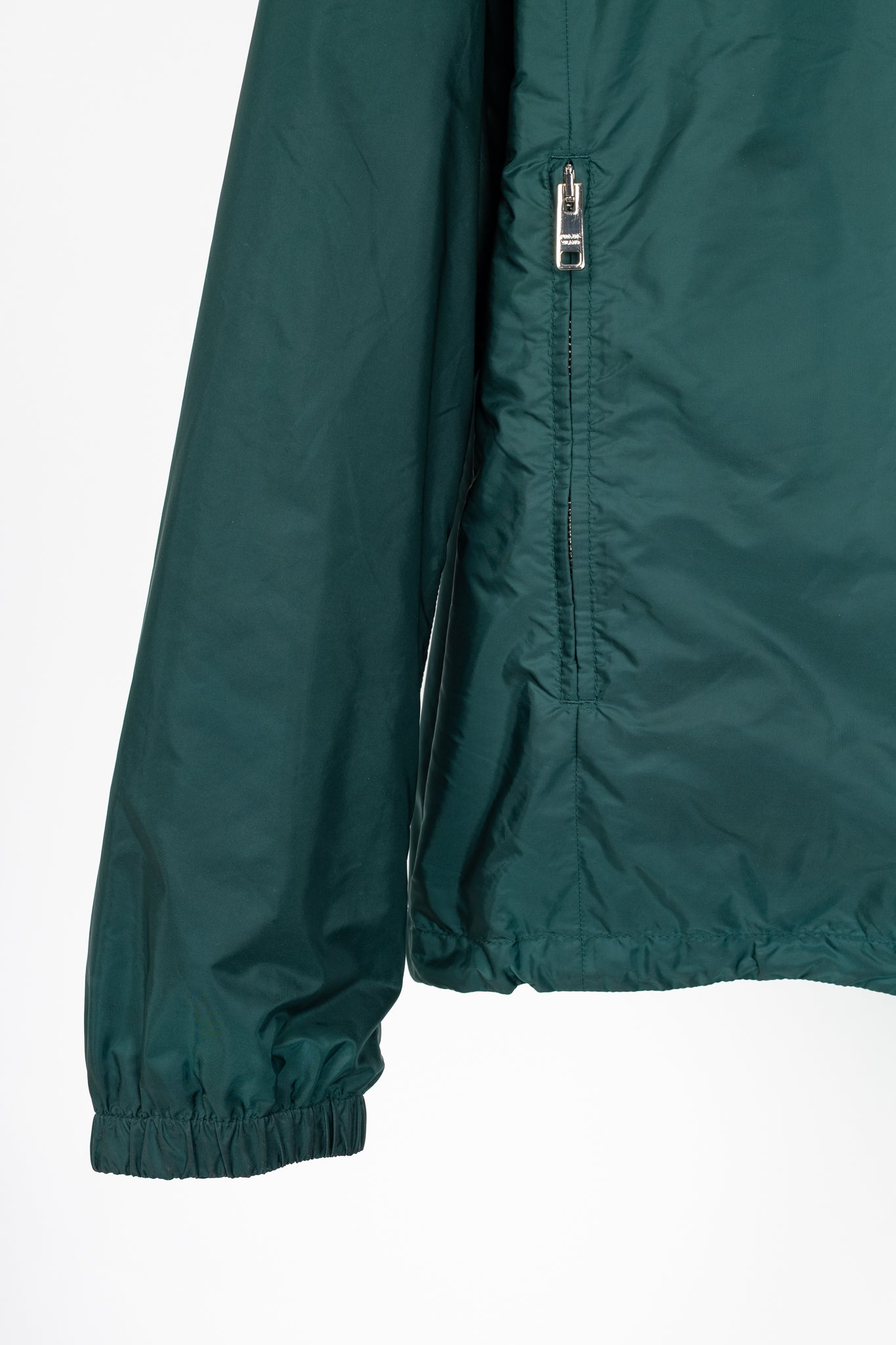 Prada Reversible Navy & Green Nylon-Taffeta Blouson Jacket