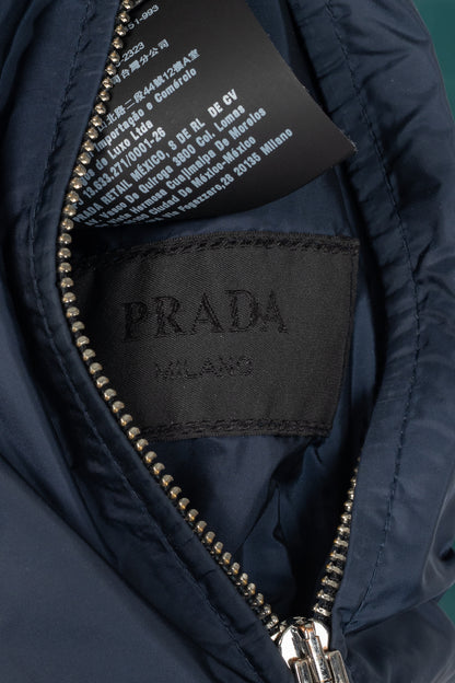 Prada Reversible Navy & Green Nylon-Taffeta Blouson Jacket