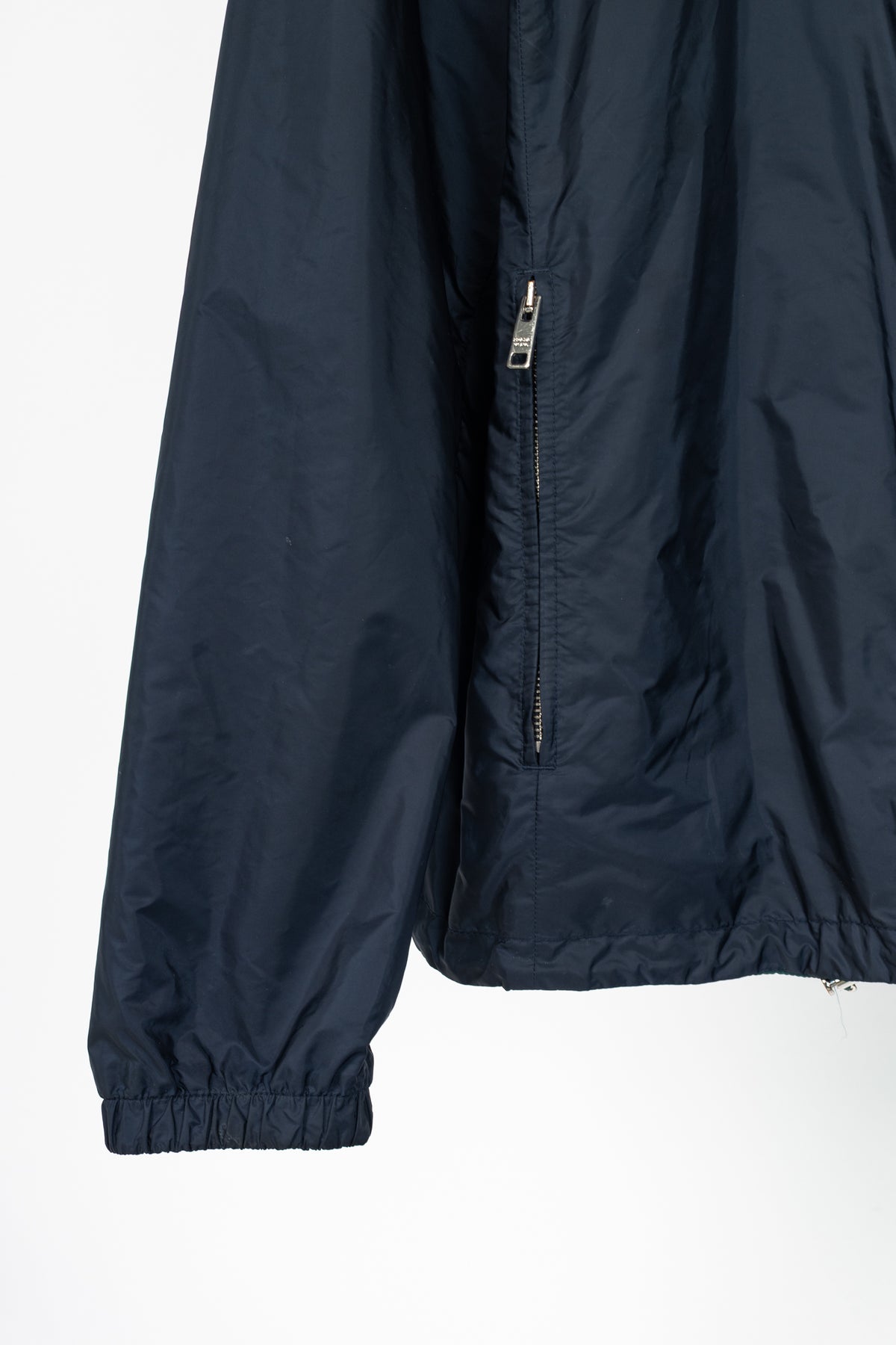 Prada Reversible Navy & Green Nylon-Taffeta Blouson Jacket