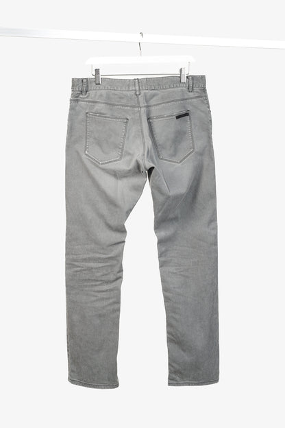 Prada Medium-Grey-Wash Tapered-Fit Jeans