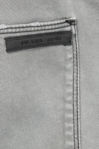 Prada Medium-Grey-Wash Tapered-Fit Jeans