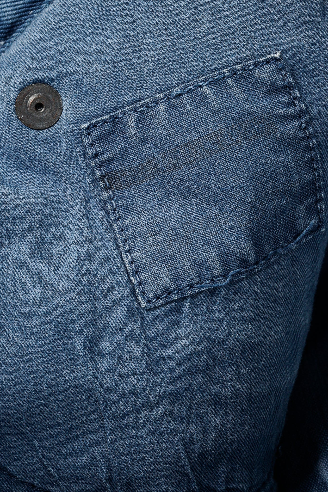 Prada Blue Cotton-Twill Straight-Leg Jeans