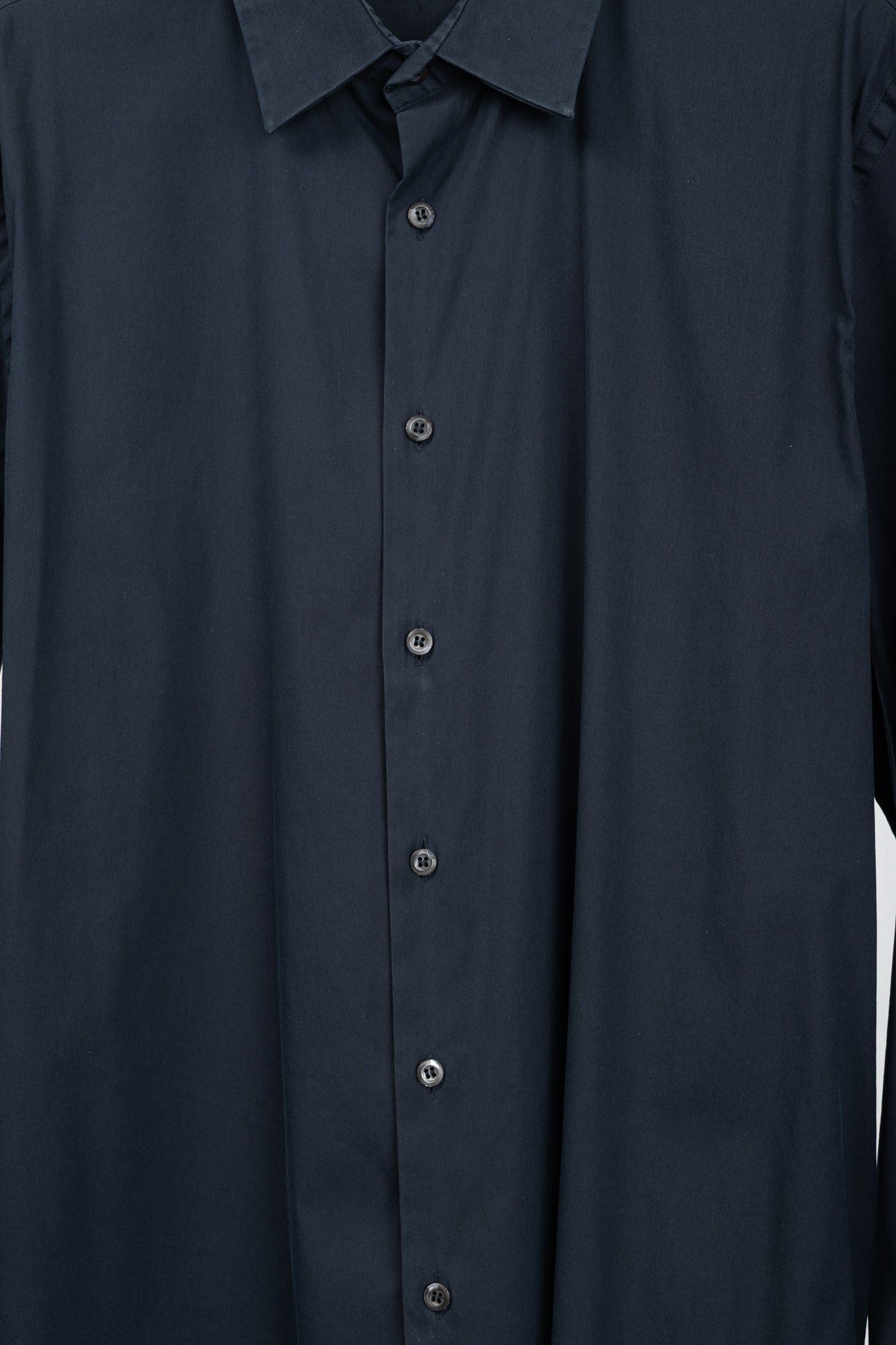 Prada Navy Cotton-Poplin Buttoned Shirt