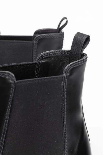 Prada Black Leather Chelsea Ankle Boots