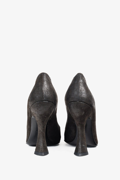 Prada AW/04 Sculptured Curves Black Leather Pumps