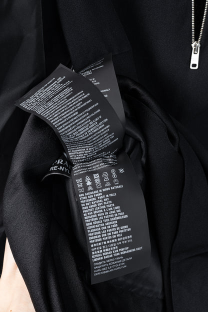Prada Black Re-Nylon Patchwork Zip Mini Dress