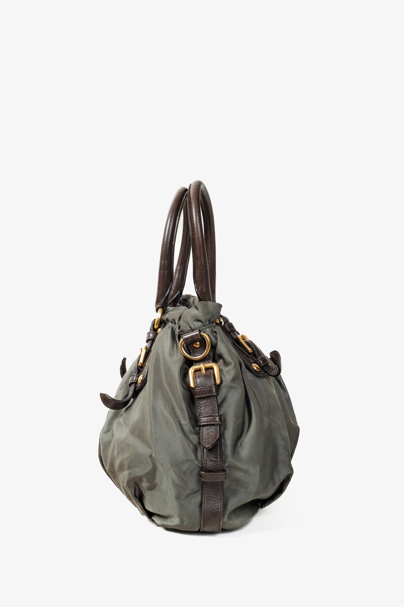 Prada hobo green sale