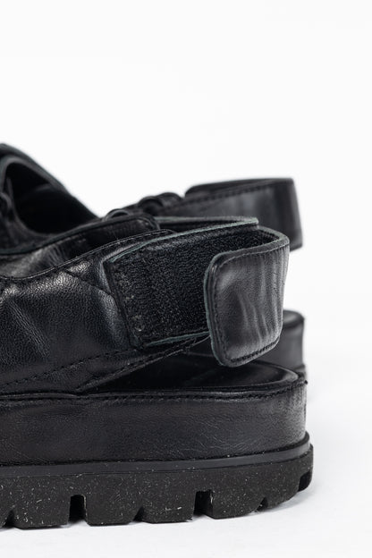Prada Black Quilted Lamb Leather Sandals